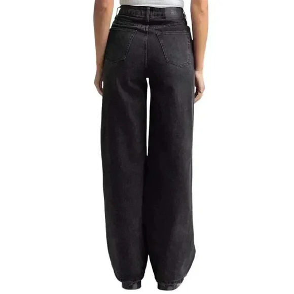 Urban OutfittersBDG Ripped Washed Black Jeans Distressed Wide Leg Baggy Size 25 - Picture 14 of 14